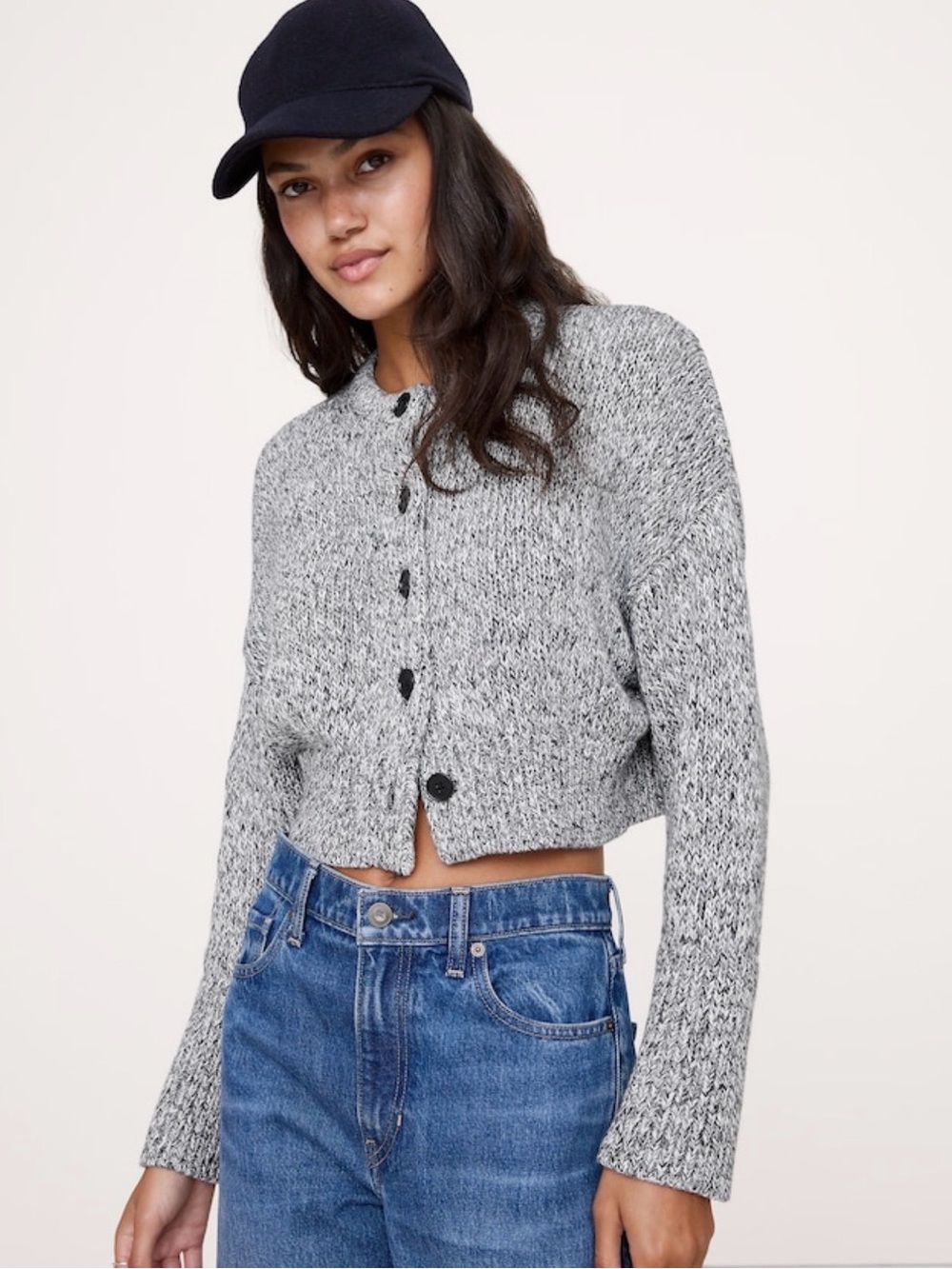 Banana Republic Cotton Cropped Cardigan
